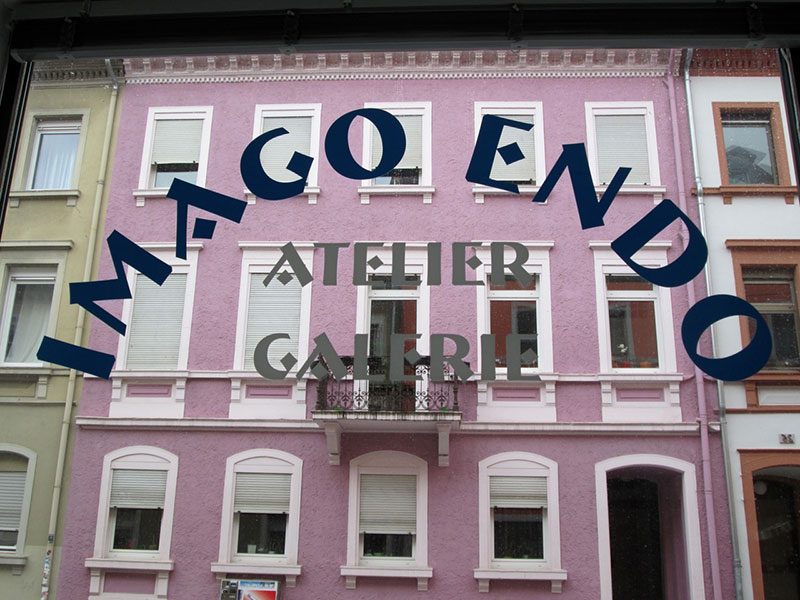 Das Haus in der Marienstraße mit dem Schriftzug Imago Endo Atelier Galerie
